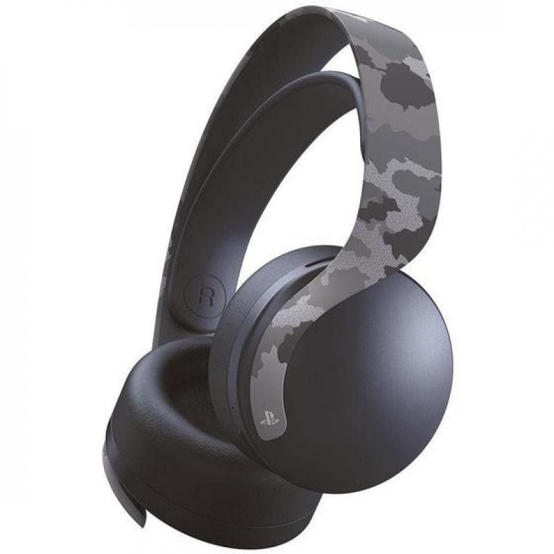 Headset Sem Fio Sony Pulse 3d Ps5 Com Cancelamento De Ruído Gray Camouflage