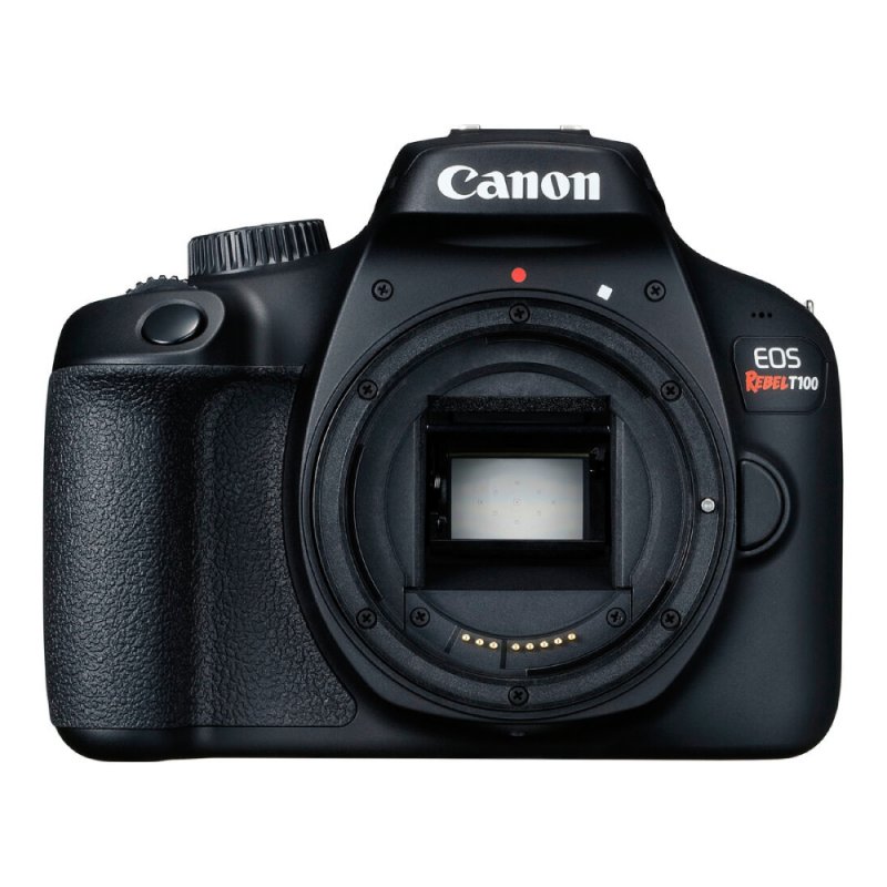 Câmera Fotográfica Digital Canon Eos Rebel T100 Dslr Com Lente Ef-s 18-55mm Preta