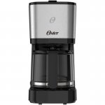 Cafeteira Oster com Jarra de Vidro 1,2 Litros 750W 127V Inox e Preto OCAF600-127