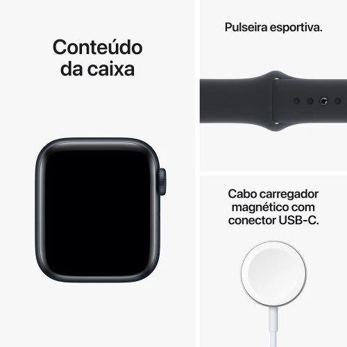 Relogio Apple Watch Series 3 GPS 38mm Caixa de Aluminio com