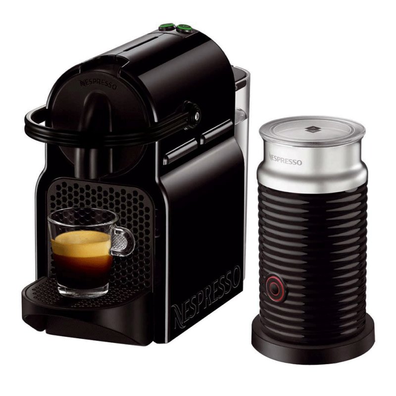 Máquina de Café Nespresso Inissia Preta 110V com Aeroccino