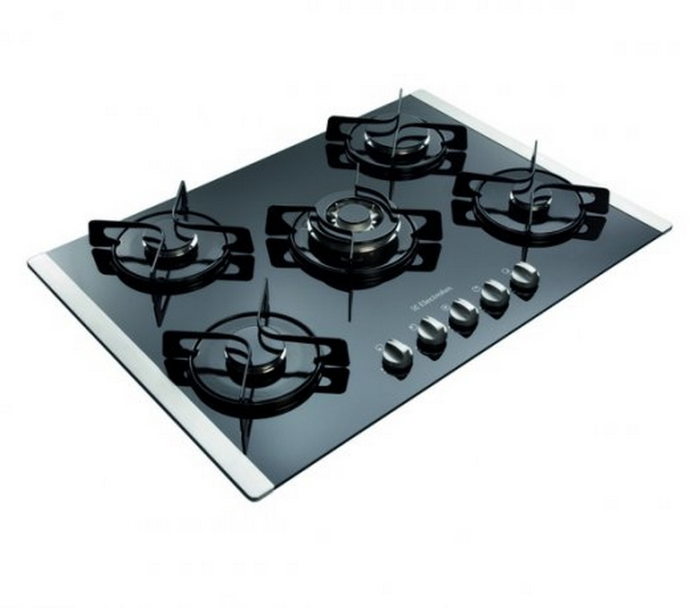 Cooktop Electrolux GC75G / Gás / 5 Bocas / Mesa de Vidro / Inox / Bivolt em Oferta no Girafa