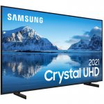 Smart TV Samsung 50 Crystal UHD 4K 50AU8000 Painel Dynamic Crystal Color Design slim Tela sem limites Visual Livre de Cabos Alexa built in Controle Único