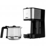 Cafeteira Oster com Jarra de Vidro 1,2 Litros 750W 127V Inox e Preto OCAF600-127