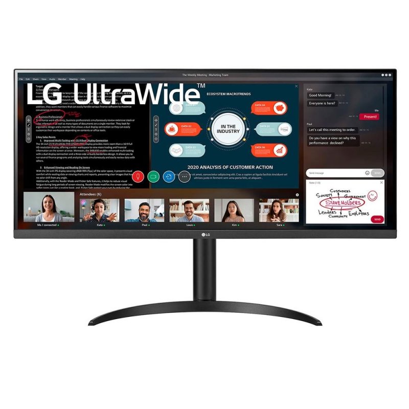 Monitor UltraWide LG 34 Full HD HDMI 34WP550-B 75Hz 5ms