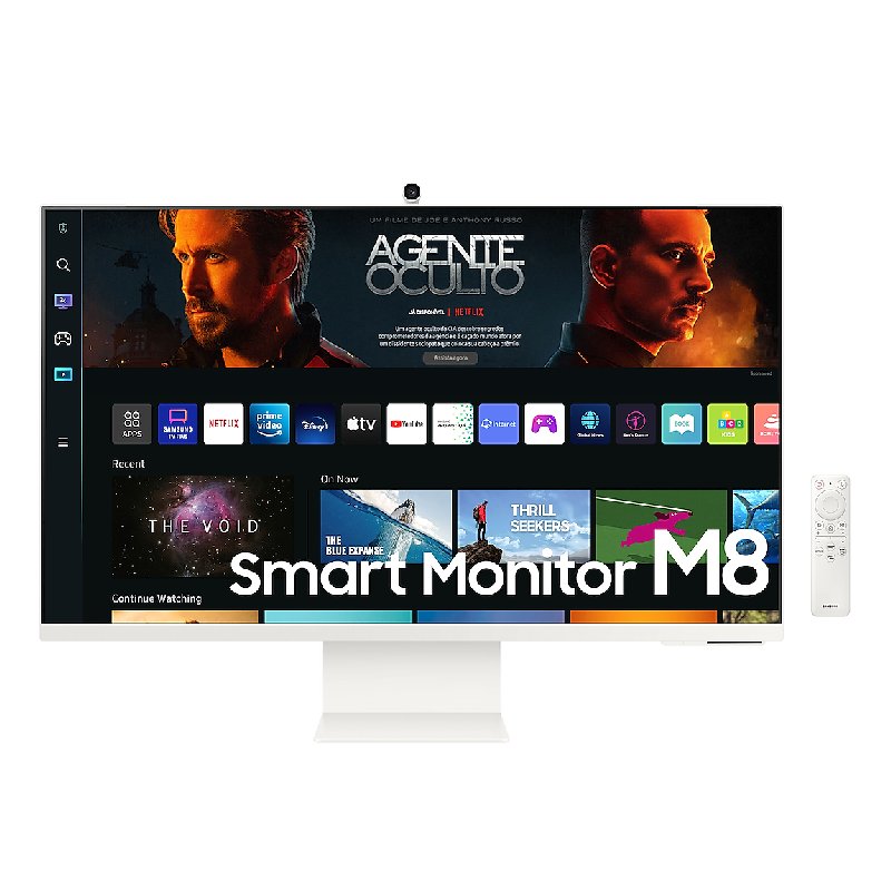 Smart Monitor Samsung M8 32 LS32BM801ULXZD 60Hz 4ms Branco