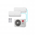 Kit Ar Condicionado LG Dual Inverter Voice Bi-Split +Ai 9000-9000 BTUs Frio 220V com 2 Evaporadoras