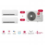 Kit Ar Condicionado LG Dual Inverter Voice Bi-Split +Ai 9000-9000 BTUs Frio 220V com 2 Evaporadoras