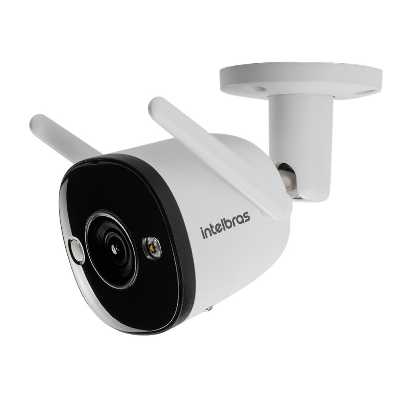 Câmera Inteligente Externa Intelbras iM5+ Wi-Fi Full HD Full Color Branco 4565505