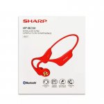 Fone de Ouvido Bluetooth Sharp por Condução Óssea Sem Fio Vermelho HP-BC50