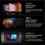 Smart TV TCL 55'' QLED UHD 4K Google TV Dolby Vision Atmos Chumbo 55C655