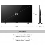Smart TV TCL 65'' LED UHD 4K Google TV Dolby Vision Atmos Preto 65P755