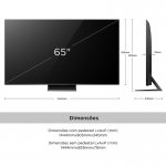 Smart TV TCL 65 QD Mini LED UHD 4K Google TV Dolby Vision IQ Chumbo 65C755