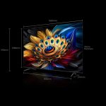Smart TV TCL 85'' QLED UHD 4K Google TV Dolby Vision Atmos Chumbo C655