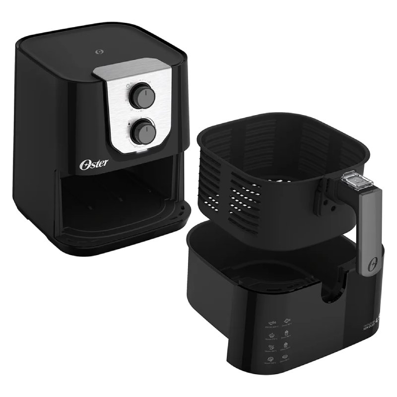 Fritadeira Airfryer Oster Ofrt Litros W V Preto Girafa Loja De Eletr Nicos