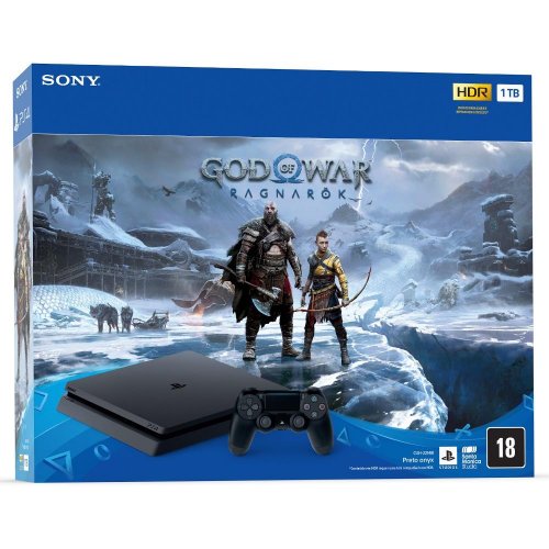 PlayStation 4 Mega Pack V15 1TB 1 Controle Com 3 Jogos - Luxgolden