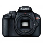 Câmera Fotográfica Digital Canon EOS Rebel T100 DSLR com Lente EF-S 18-55mm Preta e Kit de Acessórios